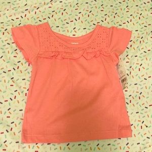 NWT Girls Carters Eyelet Top
